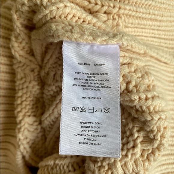 Anthropologie Dress Women’s Small Mare Mare Sweater Dress Cable Knit - Picture 6 of 12